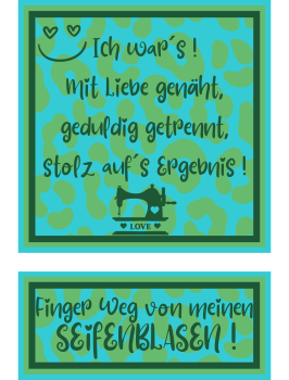 Bügelbild Blue Pools Leo